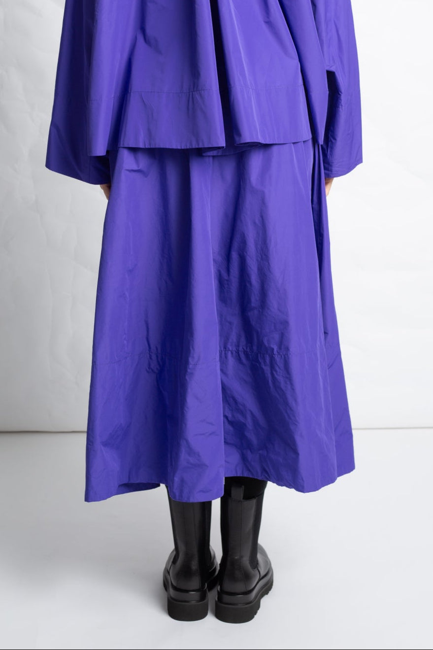 Taffeta long skirt J618