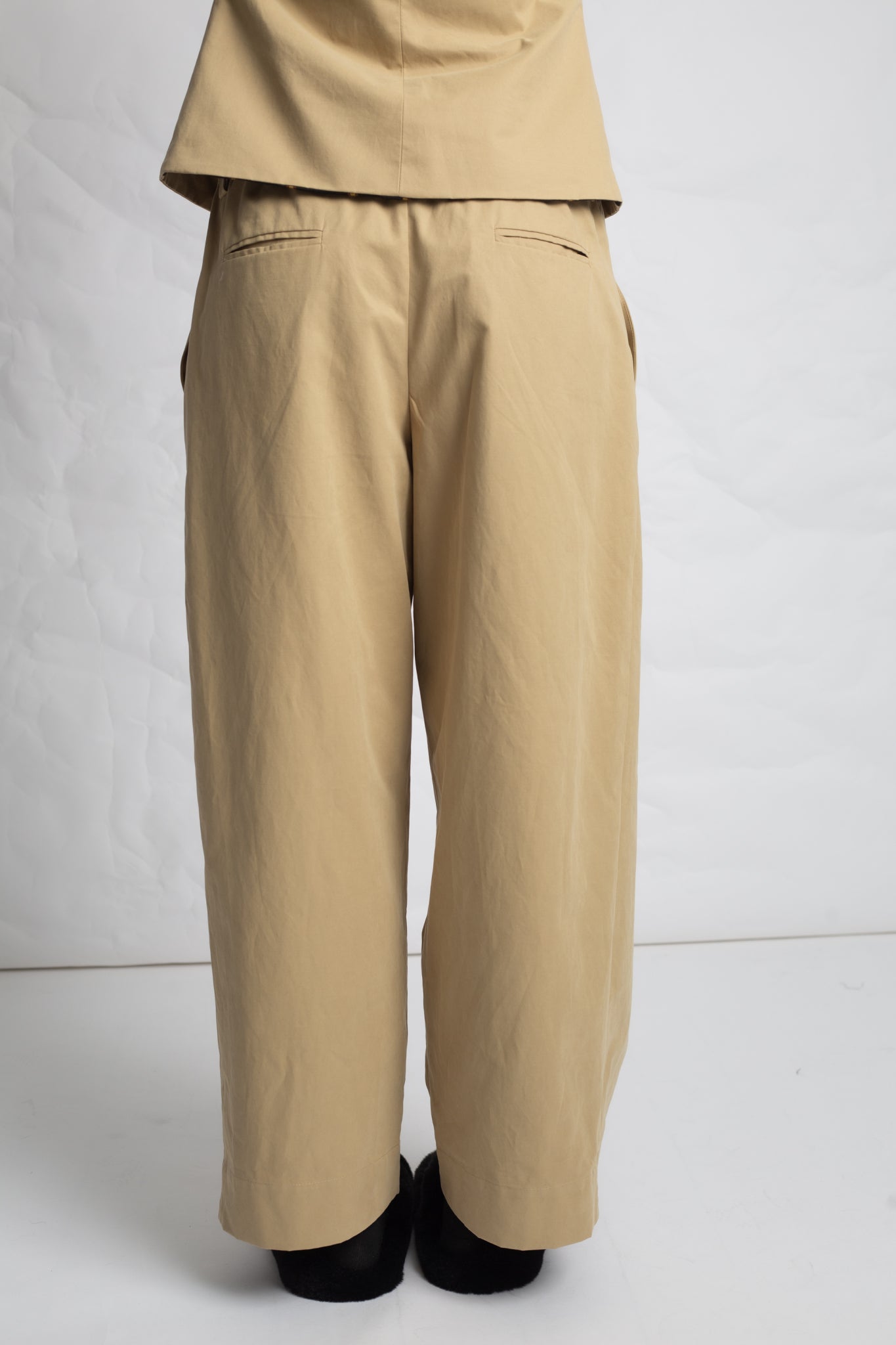 Pantalon ample en coton mélangé P366