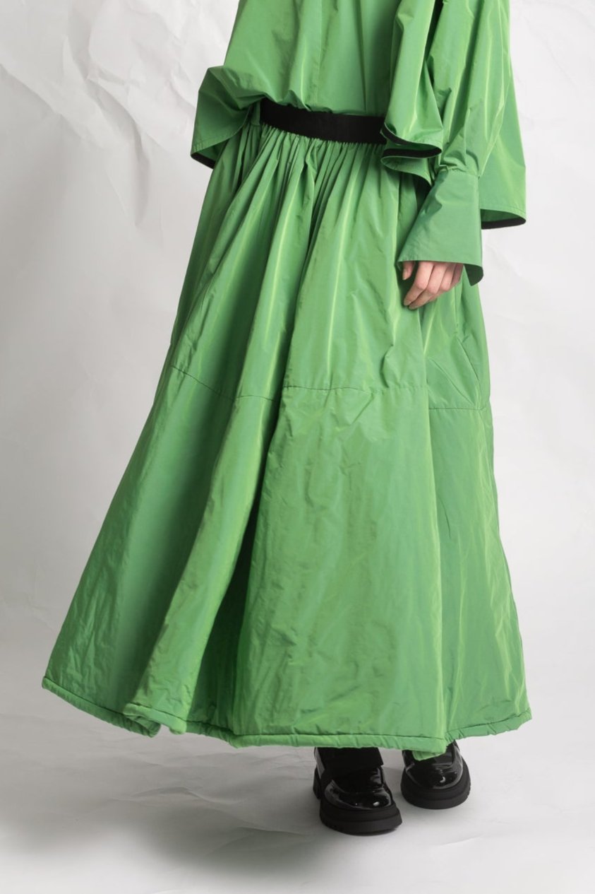 Taffeta long skirt J618