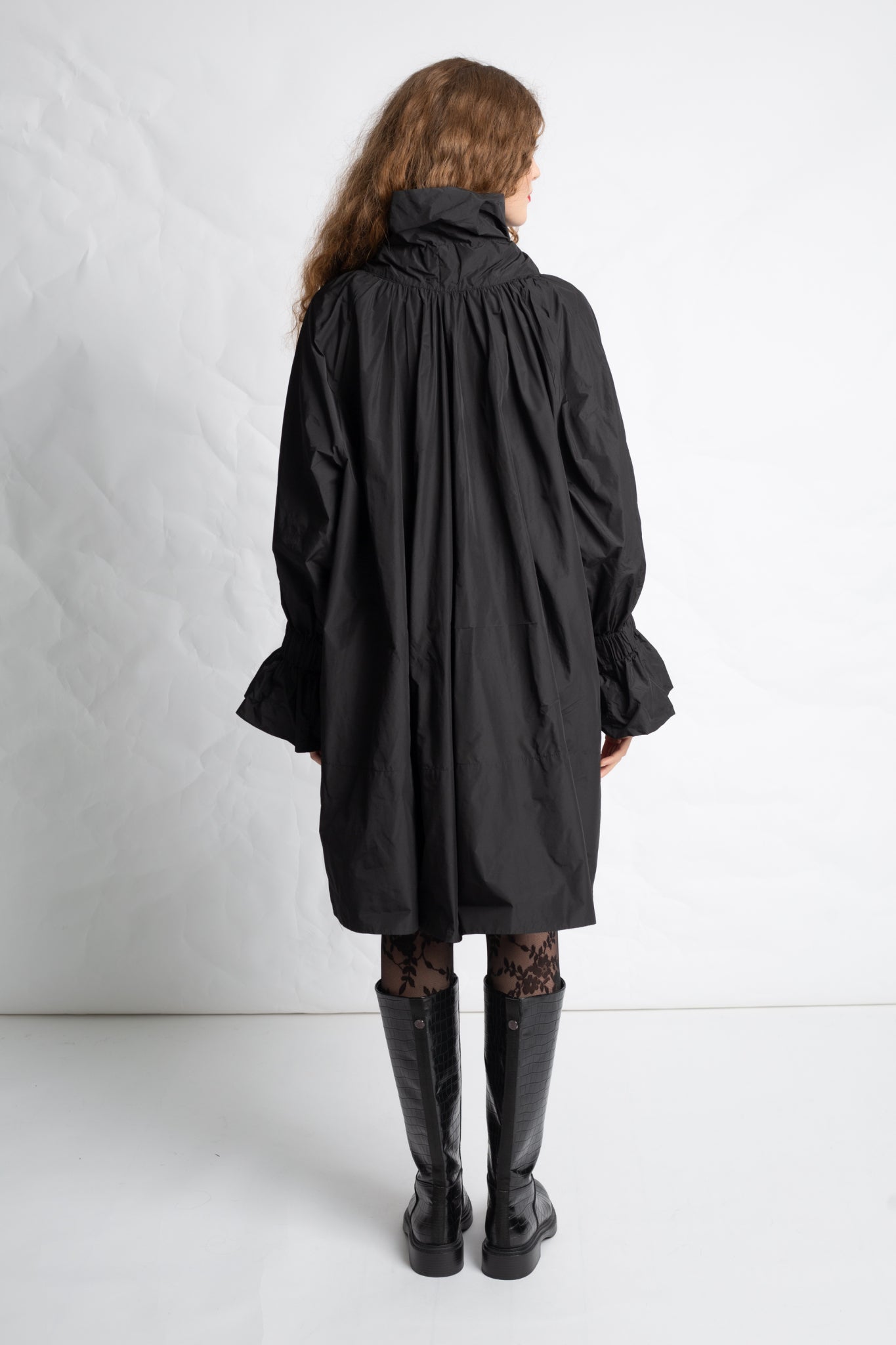 Robe midi en taffetas R887