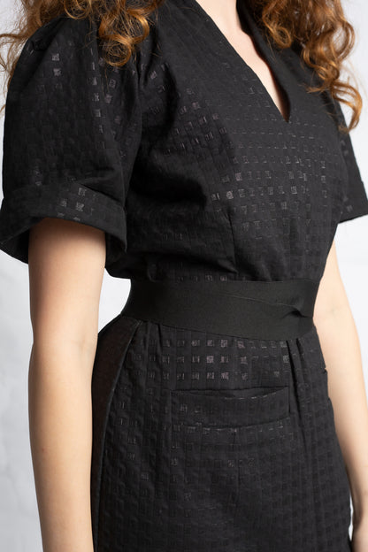 3/4 dress in taffeta R887