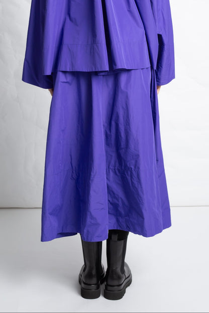 Taffeta long skirt J618