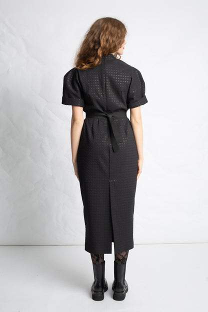 3/4 dress in taffeta R887