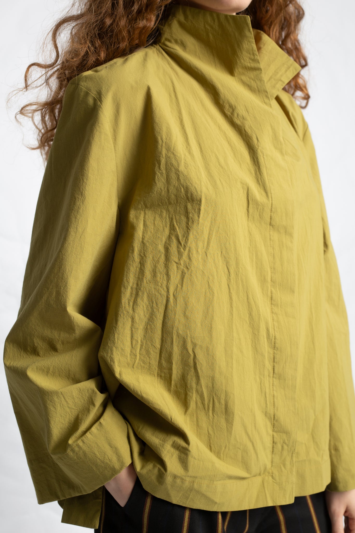 Blouse in cotton with long sleeves T848